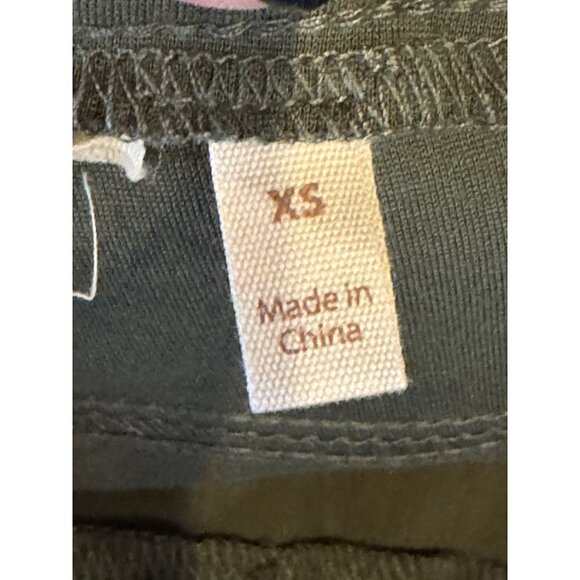 Soft Surroundings Pants Womens XS Olive Green Knit Stretch Tapered Leg Pull On - Picture 7 of 9